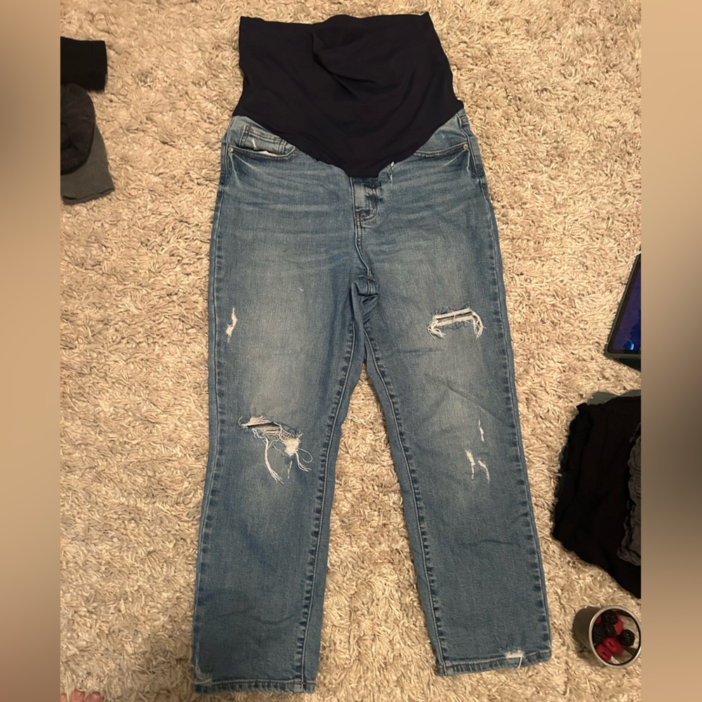 Size 29 Distressed Maternity jeans